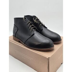 Nisolo Everyday Chukka Boots Mens Size 9.5 Black Leather Ankle Dress Casual